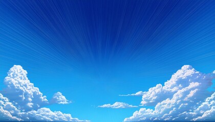 a pixel art background depicting a clear blue sky with fluffy clouds suitable for platformers or adventure games