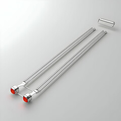 3D Render of Chrome Tail Light Assembly for Classic Car