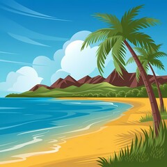 Fototapeta premium summer t-shirt design, summer graphic t-shirt, beach-themed t-shirt design, tropical summer shirt, vacation t-shirt design, sunny day t-shirt, summer vibes shirt, fun summer graphic, summer vacation t