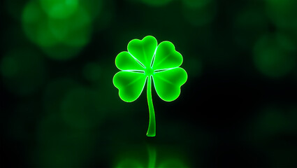st patrick neon clover