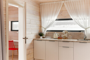 interior design. interior photography of an apartment for rent. One-room apartment with a simple and cozy design. High quality photo