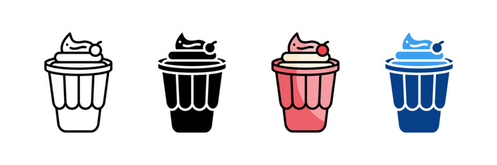 Sundae  Icon Set Multiple Style Collection