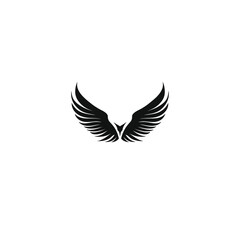 Wings icon logo flat vector design