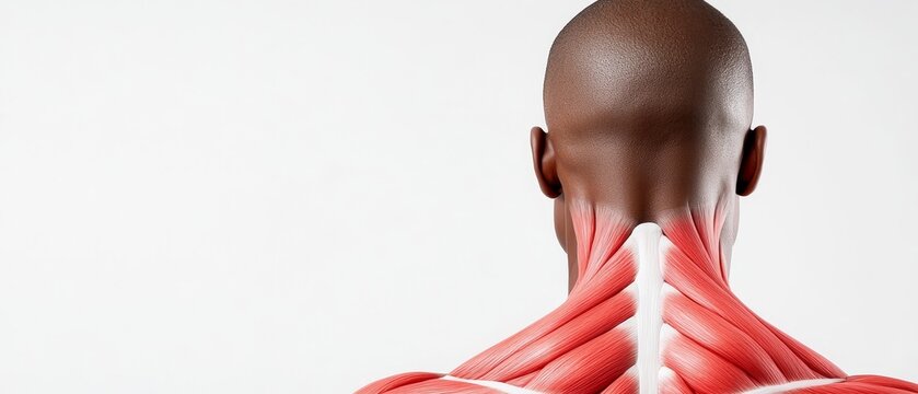 Human Anatomy Posterior Neck Muscles Detailed View