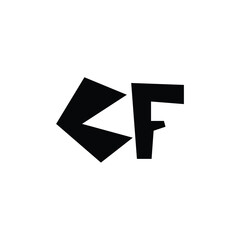 CF monogram logo design letter text name symbol monochrome logotype alphabet character simple logo