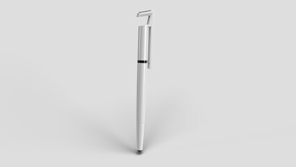 White multifunction pen on the backdrop