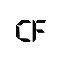 CF monogram logo design letter text name symbol monochrome logotype alphabet character simple logo