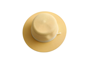 Straw hat isolated on a transparent background