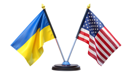 miniature flag of ukraine isolated