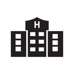 Hotel icon flat design