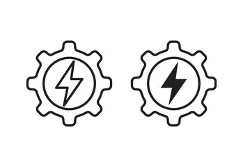 power industry icon set