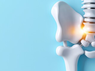 Sacroiliac Joint Pain 3D Medical Illustration