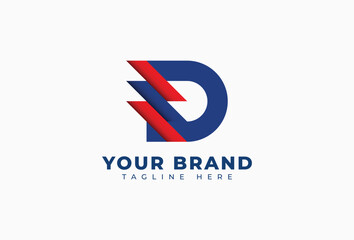 Modern Letter D Logo Design Concept