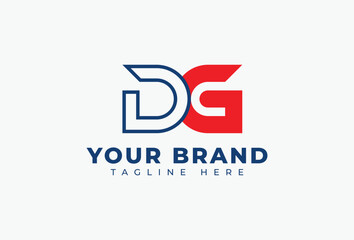 Combined Letter D G Logo Design Element