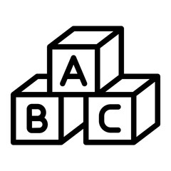 block Line Icon