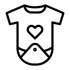 baby Line Icon