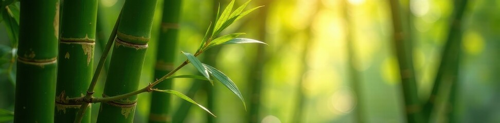 Fototapeta premium Close-up view of interwoven bamboo, light and shadow, japanese, bamboo