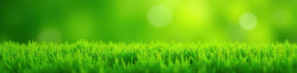 Fototapeta premium Evenly cut, short green grass with subtle light variation , vivid, grass texture