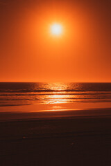 atardecer en el mar