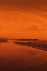 atardecer en el mar