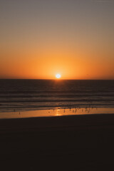 atardecer en el mar