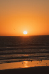 atardecer en el mar