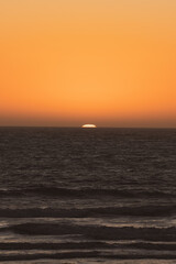 atardecer en el mar