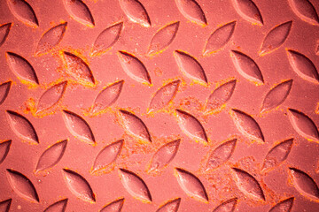 Red steel surface and rust.