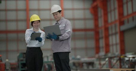 A team of engineers professionals engages with a client during a consultation session at a bustling metal sheet factory, discussing project specifics and industry solutions.
- Powered by Adobe
