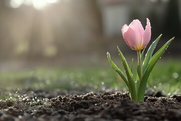 Obraz premium Spring Equinox: Seasonal shift, blooming nature, fresh growth, vibrant energy, equinox balance, rebirth symbolism, awakening earth, harmonious transition, flourishing life, rejuvenating season