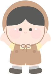 숲 복장 숲체험 견학 복장 원복 체육복 숲복 어린이 도안 일러스트