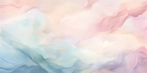 Pastel Pink Blue  White Abstract Background Soft Watercolor Texture
