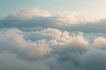 Fototapeta premium Soft Fog and Cloud Overlay in an Airy Atmosphere with Gentle Mist and Vapor Effect