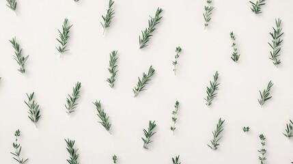 sprigs arranged in a whimsical pattern, capturing the essence of nature's beauty