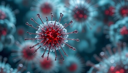Microscopic picture of cancer cells, representing automobile T-cell therapy attacking cancers.
