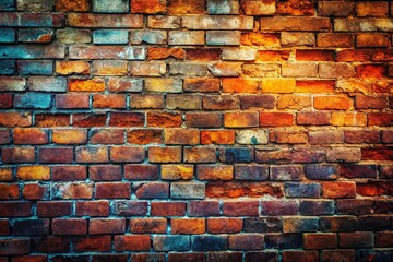 Obraz premium Aged Brick Wall Texture: Minimalist Background for Social Media