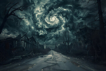 The Darkened Echoes of a Forgotten Street: A Visual Representation of Metal Music's Atmosphere