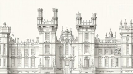 Leeds Castle Mansion's architecture, showcasing the elegance of its castle building