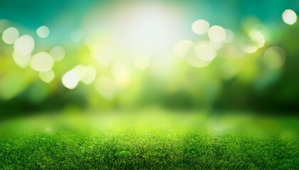Obraz premium green blurred abstract nature background wallpaper