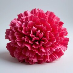 Vibrant Pink Carnation Flower Close Up Detailed Petals Floral Macro Photography