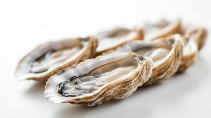 clean surface, emphasizing their freshness and the distinctive characteristics of these seafood invertebrates