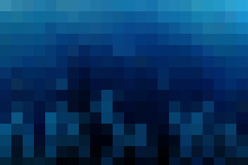 Abstract Blue Pixelated Texture between various shades of blue for use in digital artwork, presentations, websites, or as a modern background in creative projects. EPS 10. Vector illustration