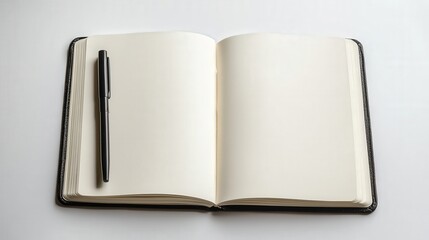 diary page spread, highlighting its neat sections and elegant appearance
