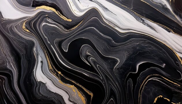 czarny marmur w stylu alkohol ink painting abstrakcyjne marmurowe t o grunge tekstura marmuru z ote linie