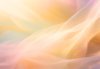 Obraz premium Flowing Pastel Fabric in Soft Light