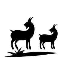 Goat vector icon
