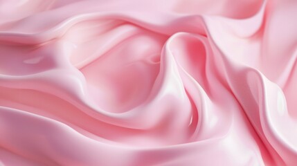 Obraz premium Soft pink silk fabric with smooth folds