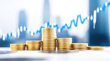 Financial growth insights urban environment business image modern economy strategic viewpoint investment trends