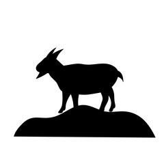 vector goat silhouettes
