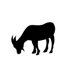 vector goat silhouettes
